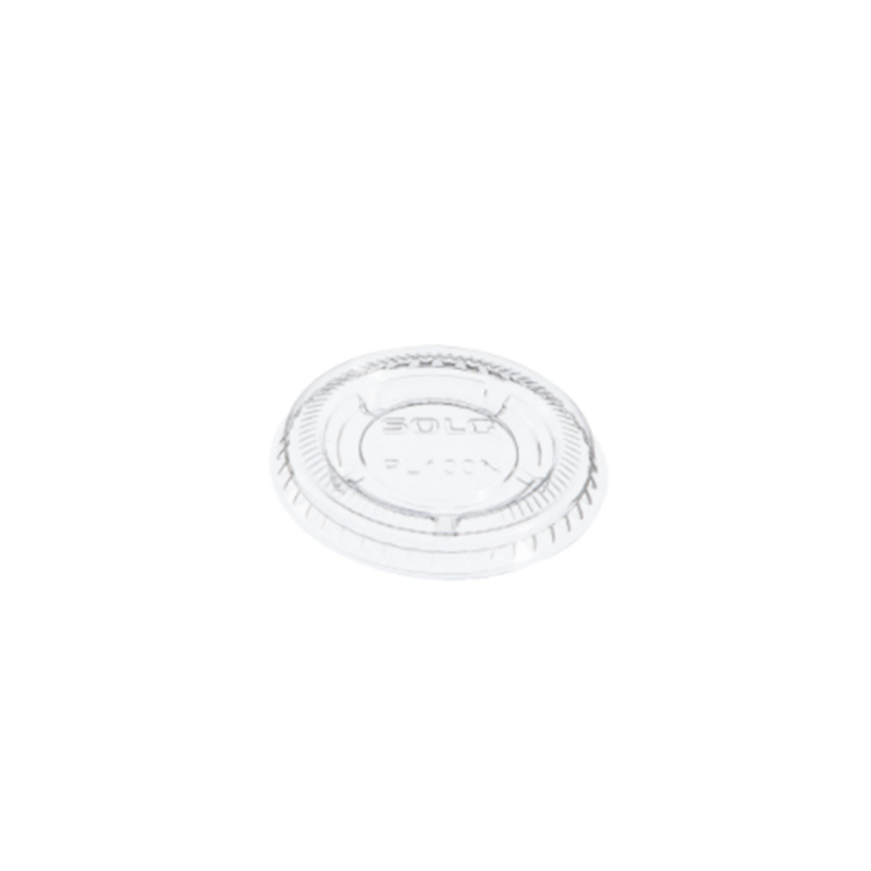10/250 Clear Plastic Lid For 1oz Souffle Cup