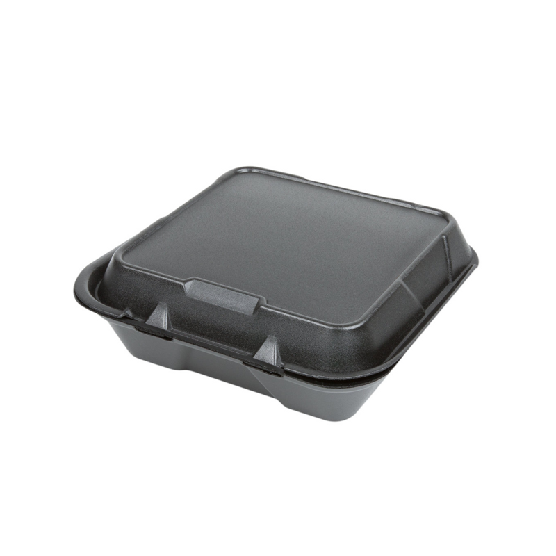 2/100 9x9 Black LG Vented Hinge Lid
