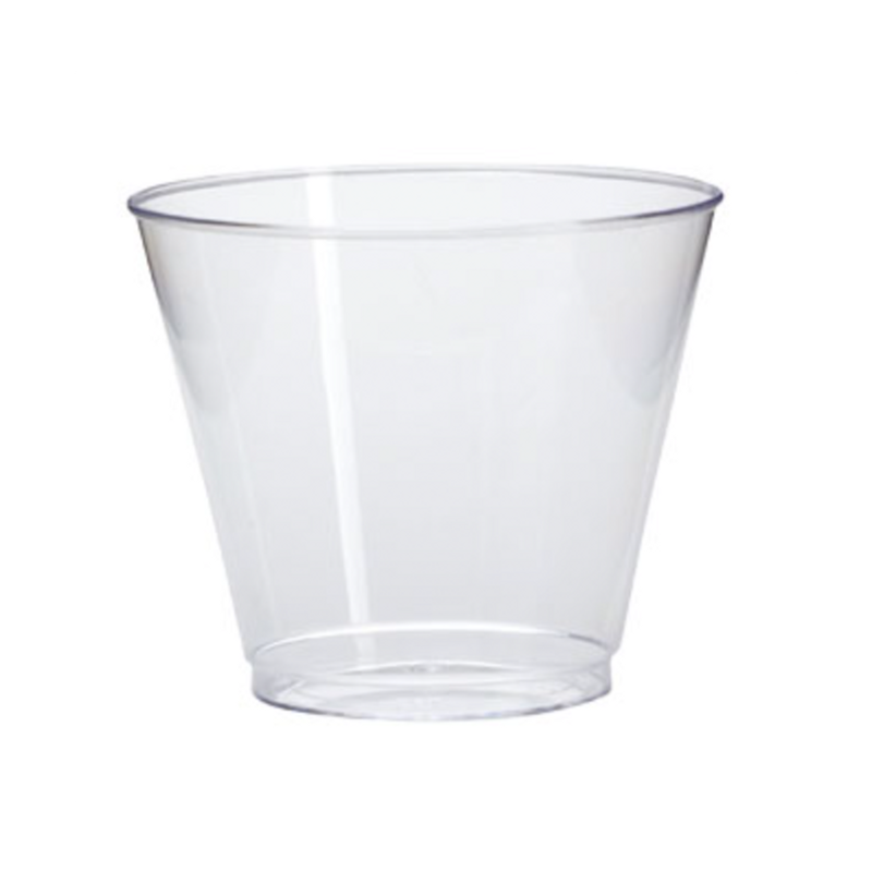 20/25/cs 9 oz Clear Plastic 9oz Squat Tumbler