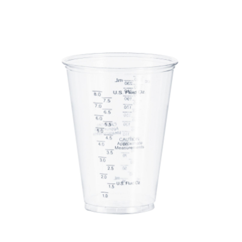 1M/cs 10oz Solo Graduated Clear Cups