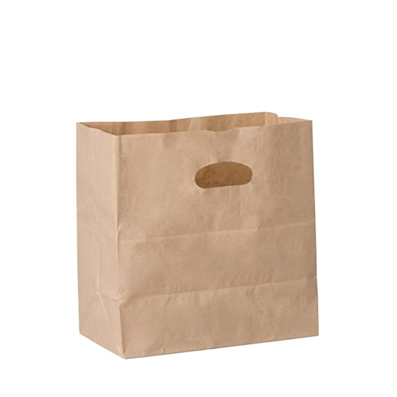 500/bdl 11"x6"x11" Brown Die Cut Grocery Bag