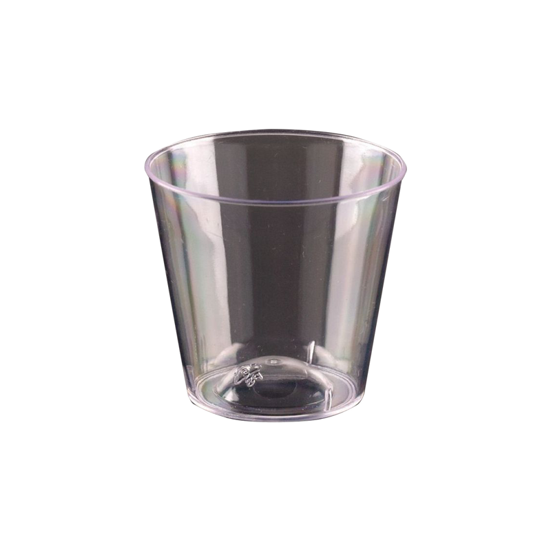2500/cs 1 oz Clear Plastic Shot Cup