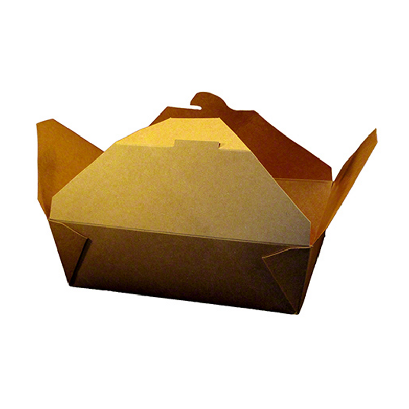200/cs #3 Kraft Folded Eco Box 7"x7"x2.5"