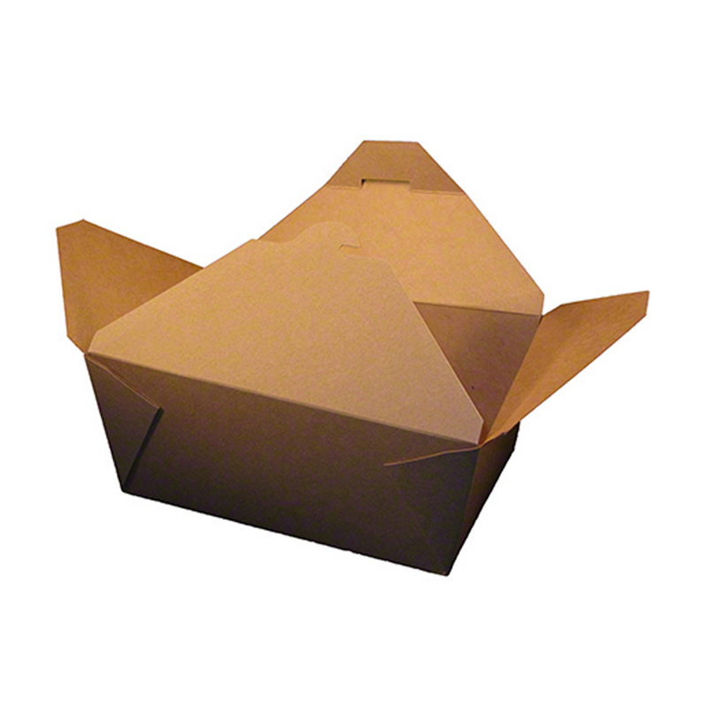 200/cs #4 Kraft Folded Eco Box 7"x5"x3.5"