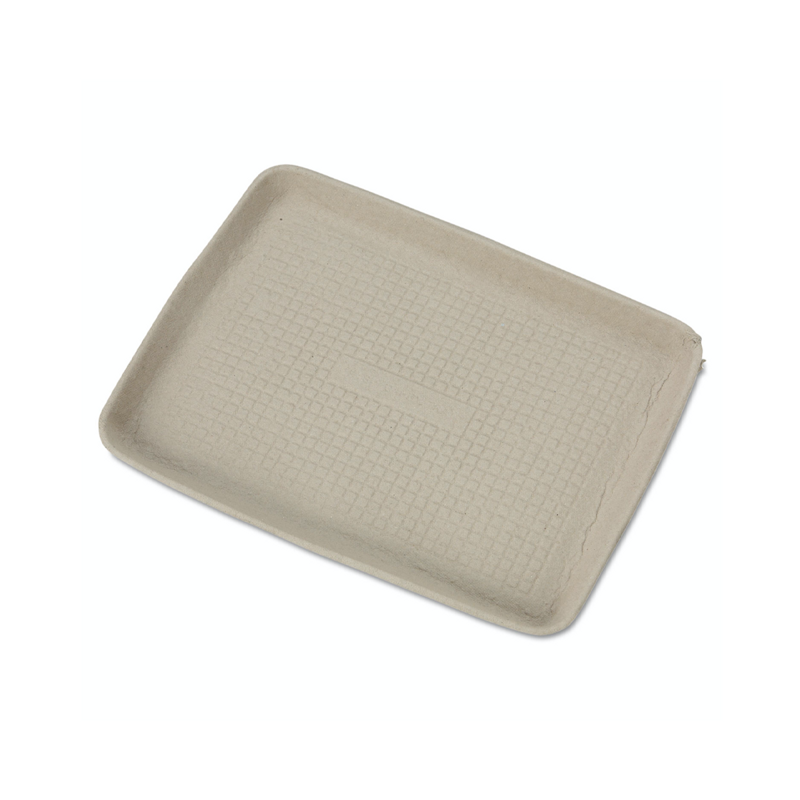 250/cs 12x9x1 Beige Pulp Tray