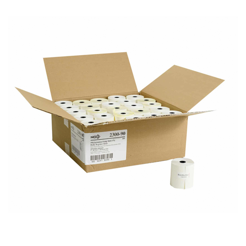 50/cs 3" Duplicate Register Paper 2pt