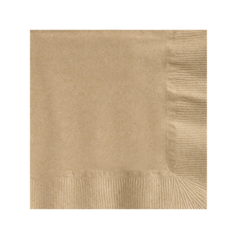 3M/cs Kraft 2 Ply Cocktail Napkin 180230