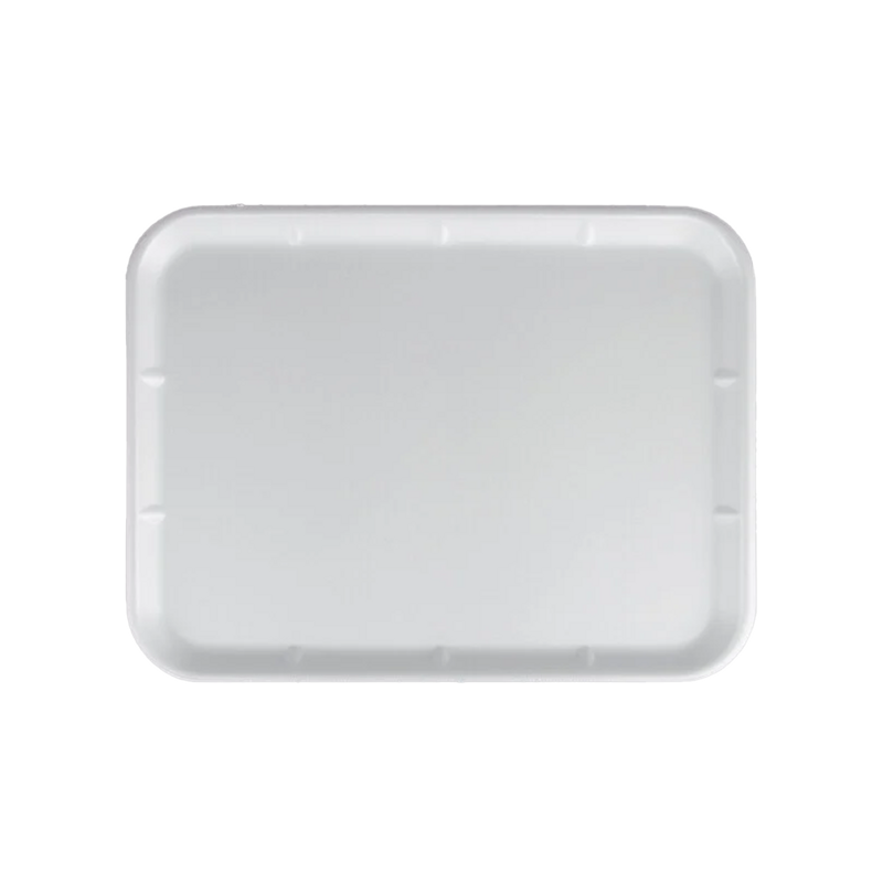 100/cs 12x16 White Foam Tray