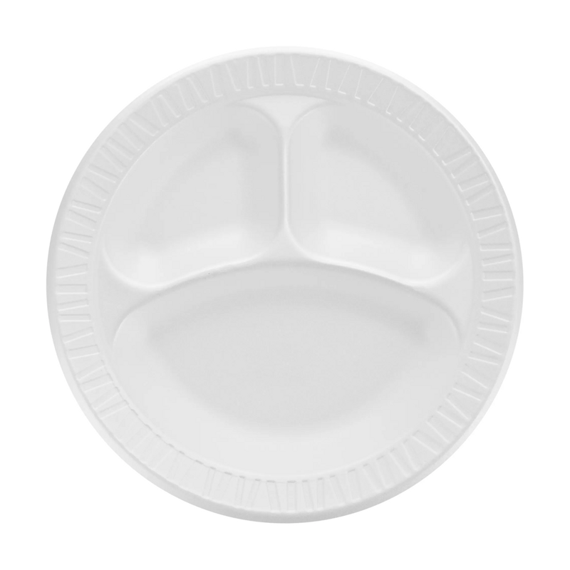 2/250cs  Dart 10.25" White Comp Plates
