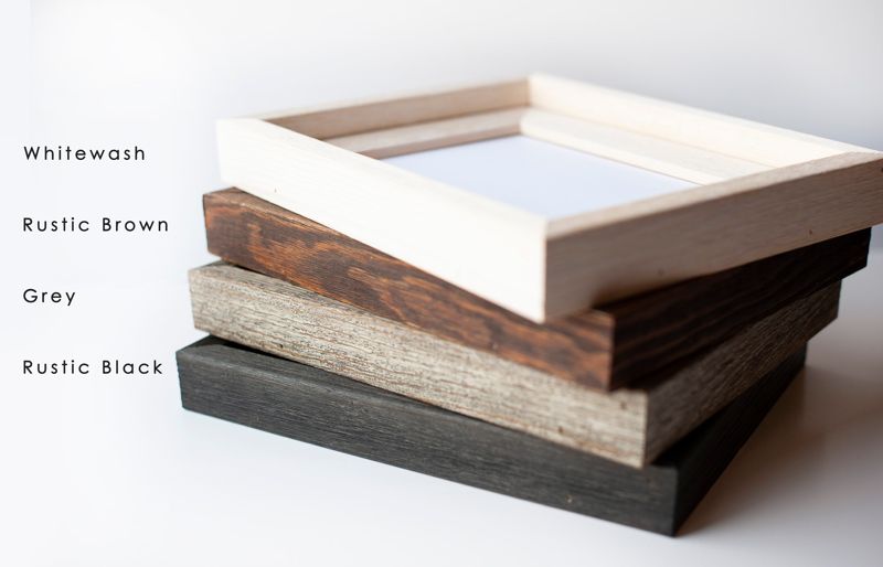 Barnwood Frames - The Carolina Collection - Rustic Black - 5x7