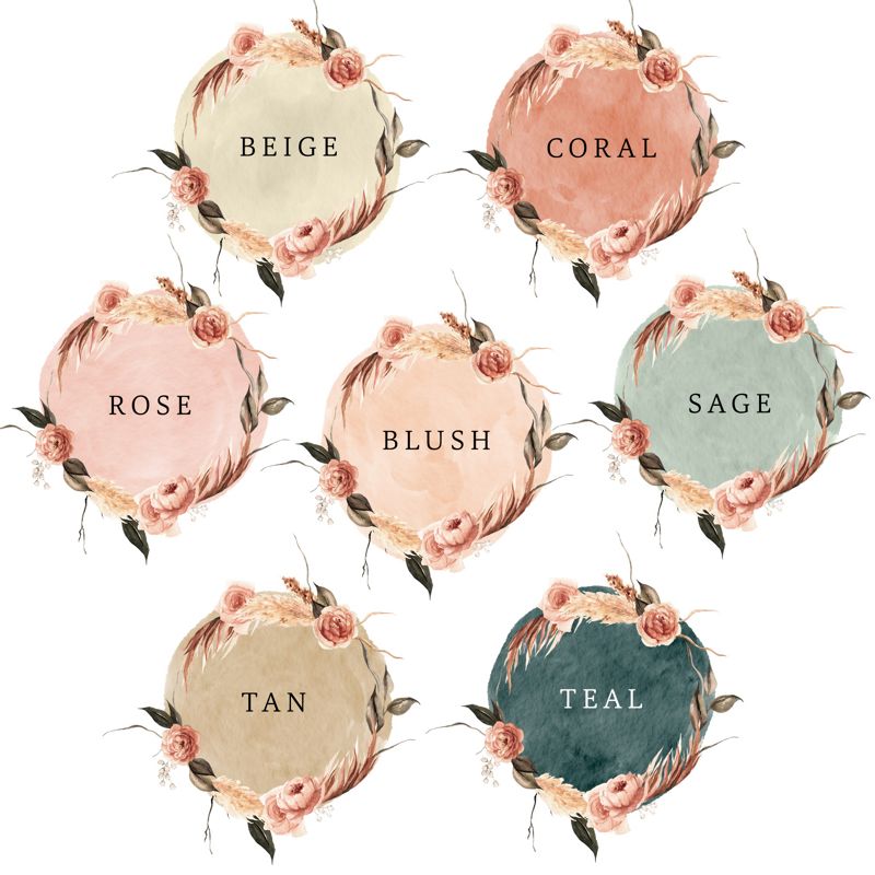 Watercolor Ultrasound Art with Floral Wreath