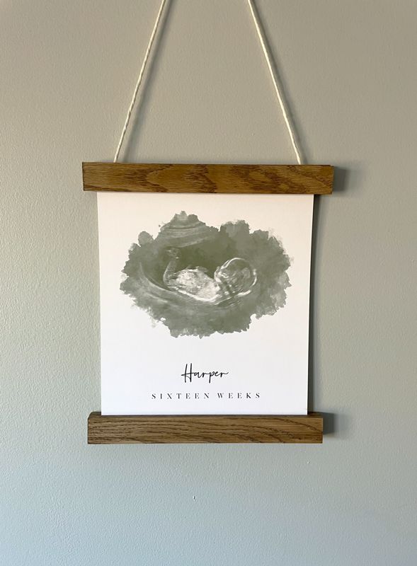 Wooden Frame Hanger | Magnetic Poster Hanger Upgrade - 12 inch