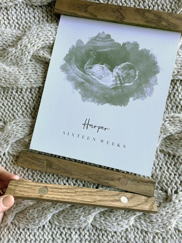 Wooden Frame Hanger | Magnetic Poster Hanger Upgrade - 12 inch