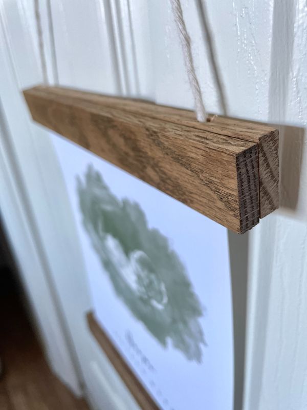 Wooden Frame Hanger | Magnetic Poster Hanger Upgrade - 12 inch