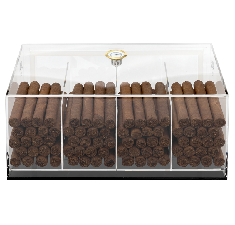Humidor Supreme®  Acrylic Countertop Cigar Display Humidors Acrylic