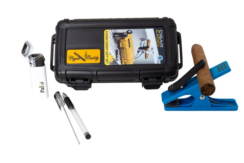 Cigar Caddy® Boating Gift Set Black