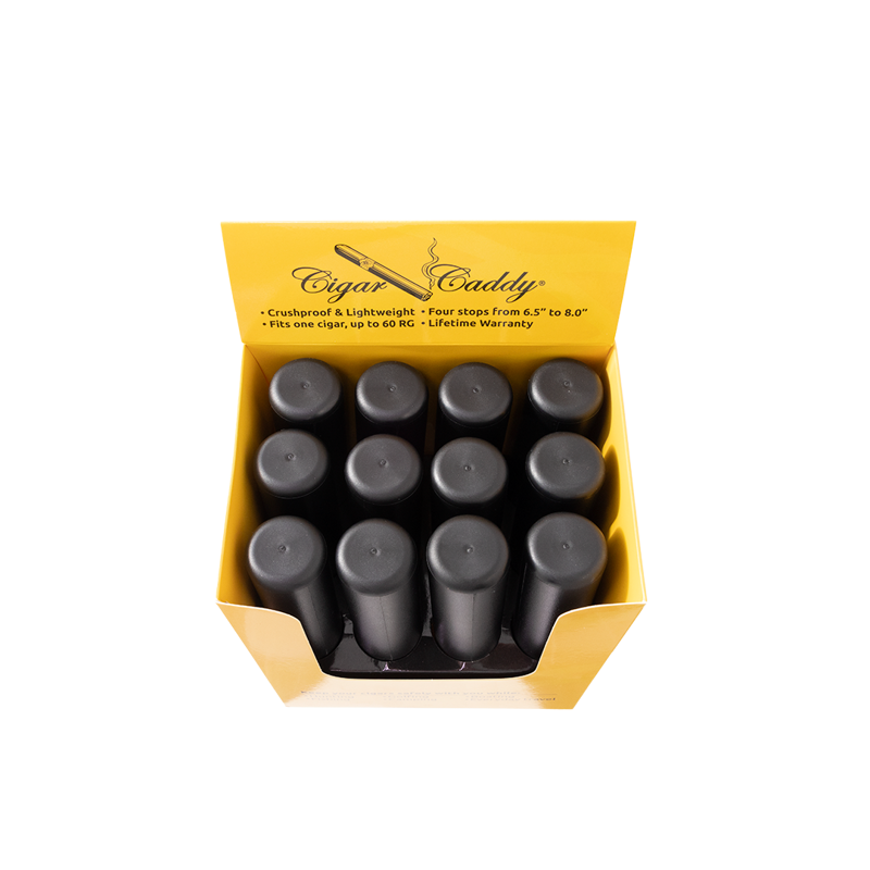 Cigar Caddy® Cigar Tube Display, 1 ct, 12 qty Black