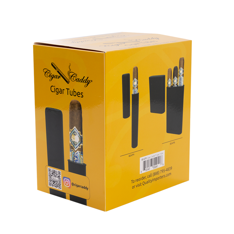 Cigar Caddy® Cigar Tube Display, 1 ct, 12 qty Black