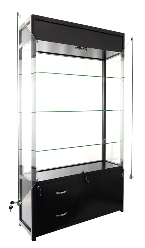 Humidor Supreme® Large Merchandise Display, WD-450 Black
