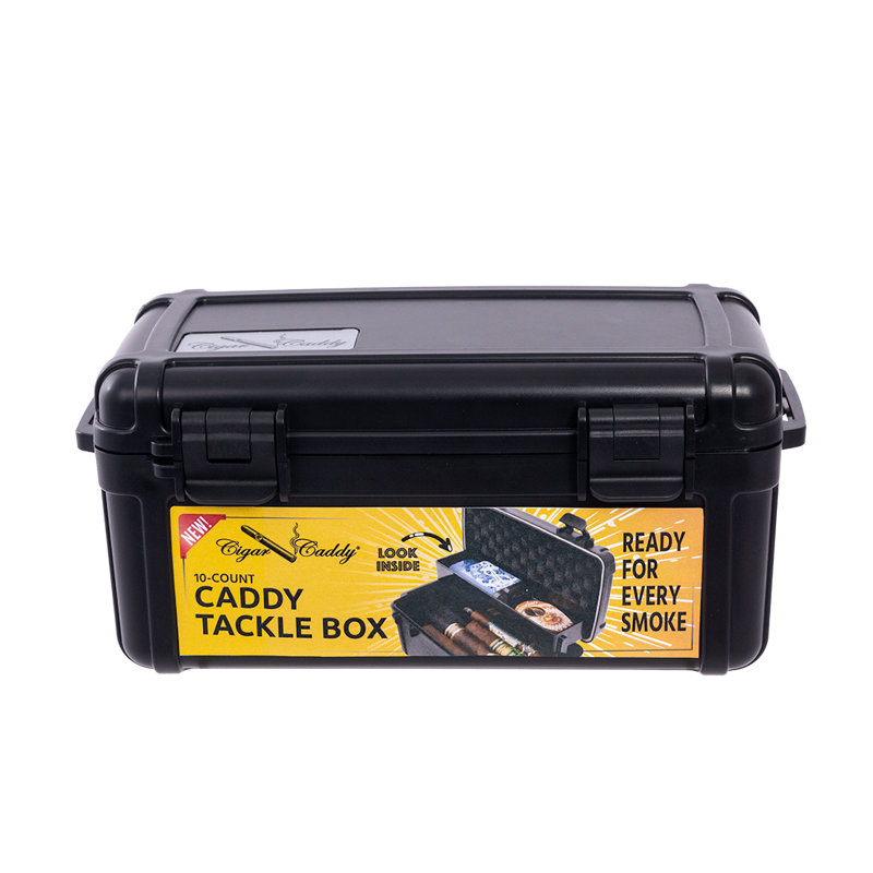 Cigar Caddy Tackle Box Black & Black