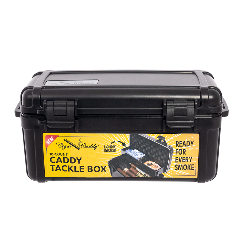 Cigar Caddy Tackle Box Black & Black