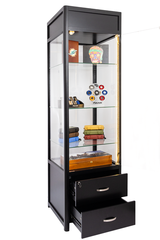 Humidor Supreme® Merchandise Display, WD-350 Black