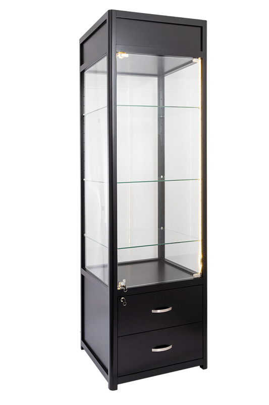 Humidor Supreme® Merchandise Display, WD-350 Black