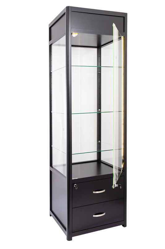 Humidor Supreme® Merchandise Display, WD-350 Black