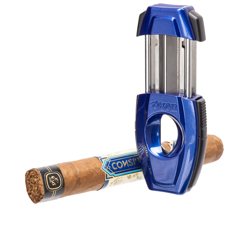 XIKAR Flip Dual Cigar Cutter Blue