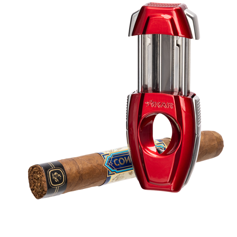 XIKAR Flip Dual Cigar Cutter Red