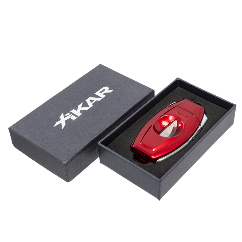 XIKAR Flip Dual Cigar Cutter Red