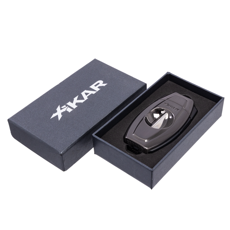XIKAR Flip Dual Cigar Cutter Gunmetal
