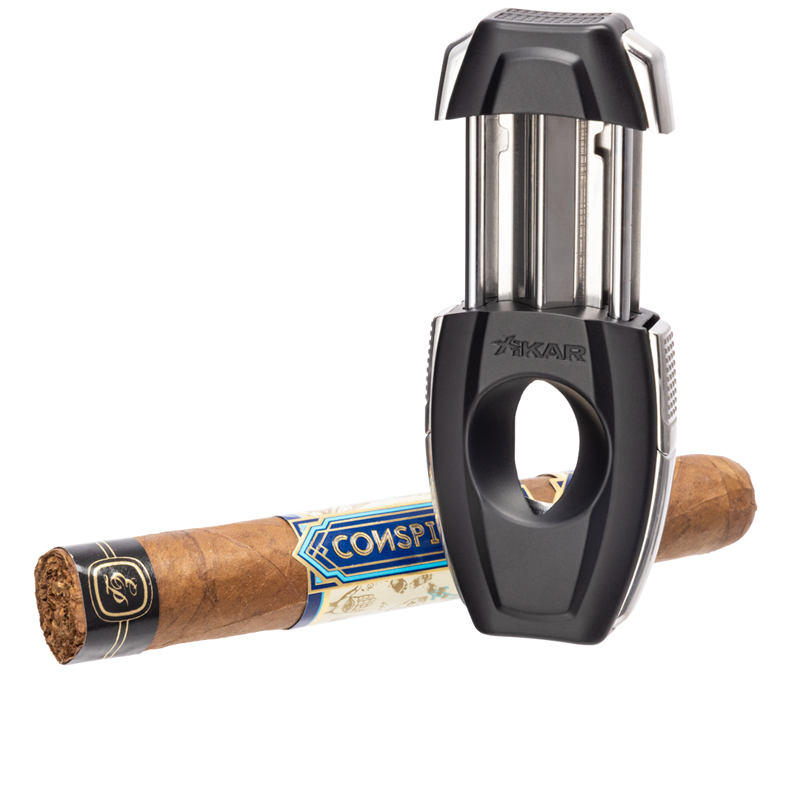 XIKAR Flip Dual Cigar Cutter Black