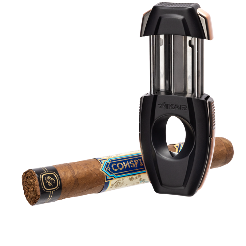 XIKAR Flip Dual Cigar Cutter Black & Bronze