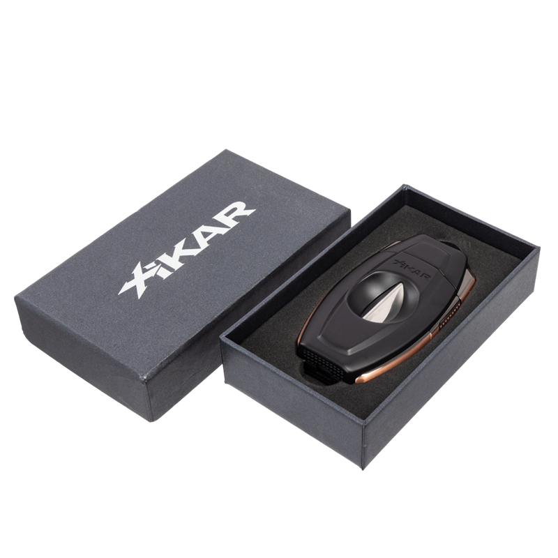 XIKAR Flip Dual Cigar Cutter Black & Bronze