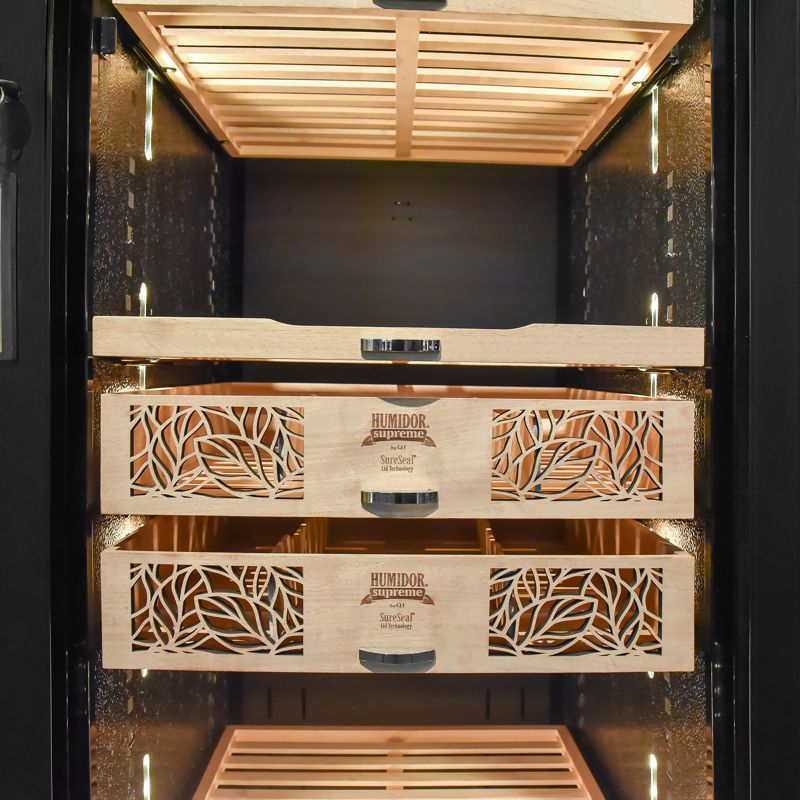 Humidor Supreme® Electronic Humidor, 9000 Series Black