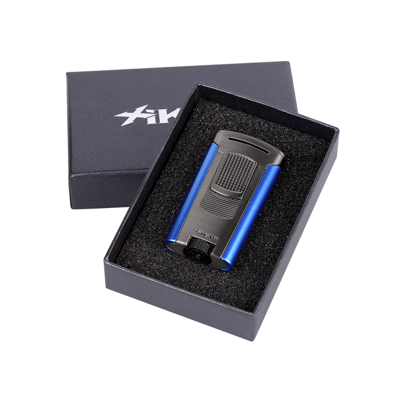Xikar Astral Lighter Gunmetal and Blue