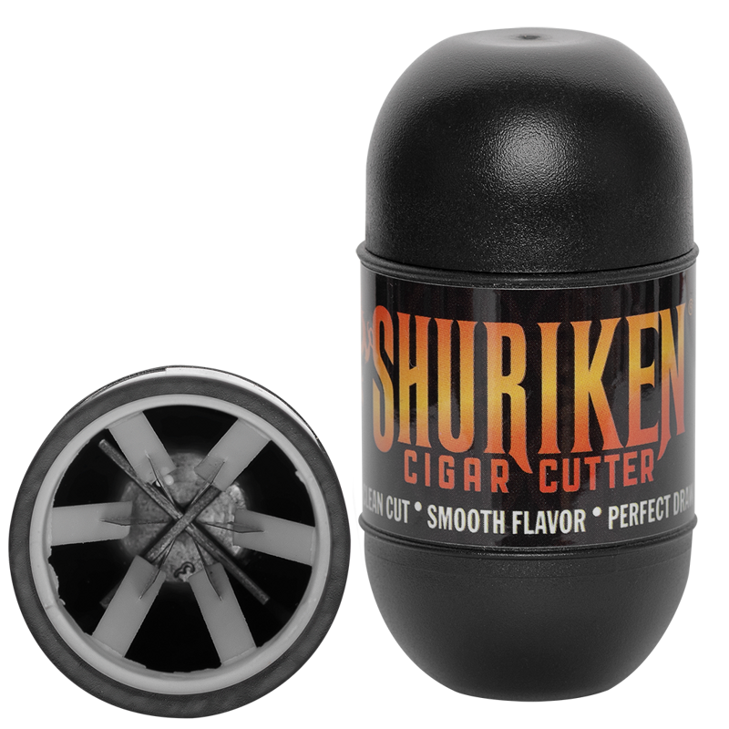 Shuriken® Composite 6-Blade Cigar Cutter Black
