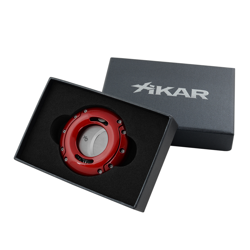 XIKAR XO Cigar Cutters Red & Silver