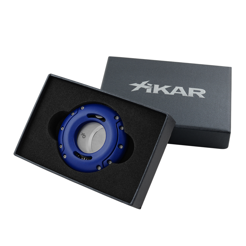 XIKAR XO Cigar Cutters Blue & Silver