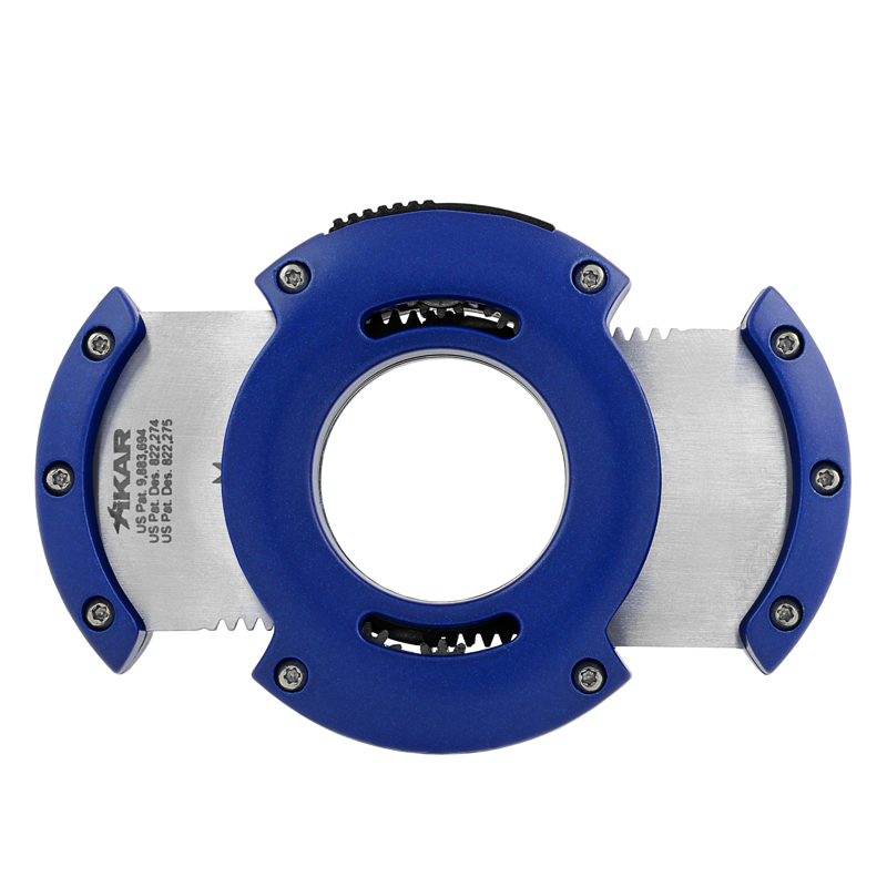 XIKAR XO Cigar Cutters Blue & Silver