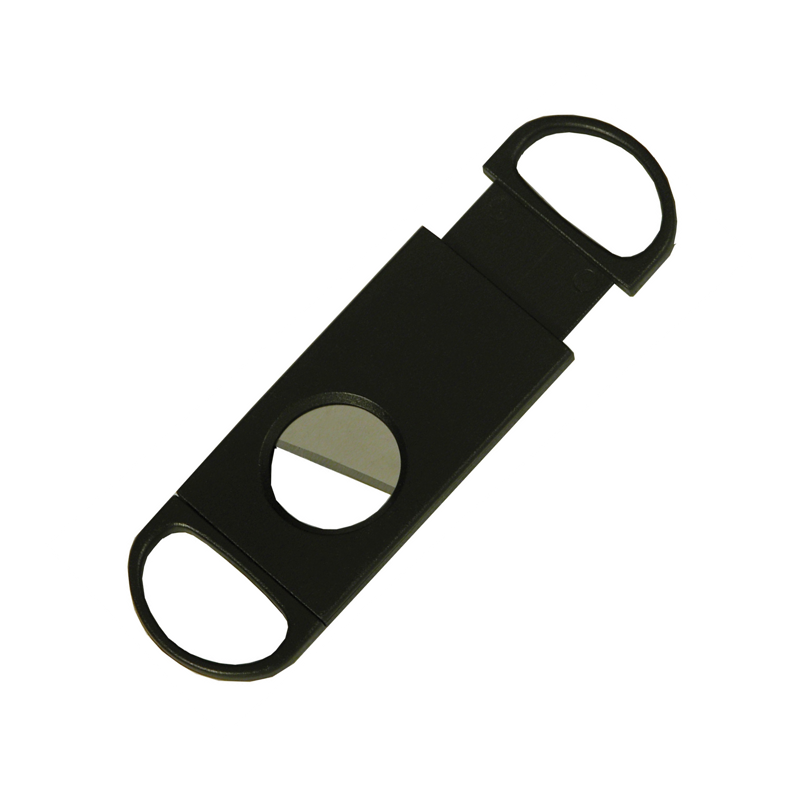 Cigar Caddy® Single Blade Cutter Black STRAIGHT