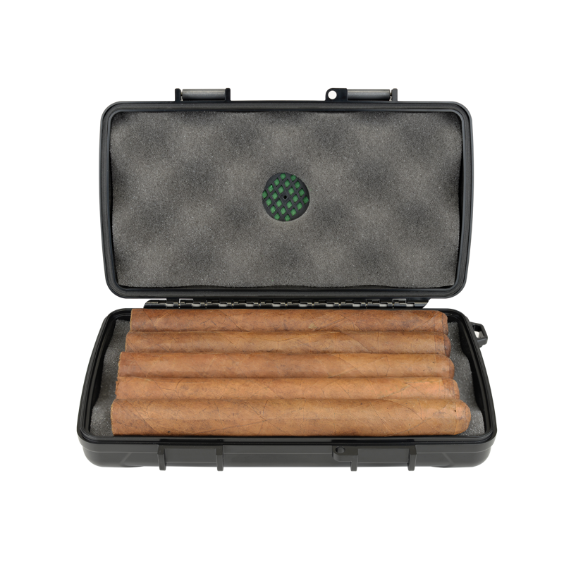 Xikar Cigar Travel Case, 5ct Black 5CT Labeled
