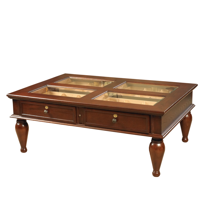 Humidor Supreme® Coffee Table Humidor MAHOGANY FURNITURE (300-1500CT)