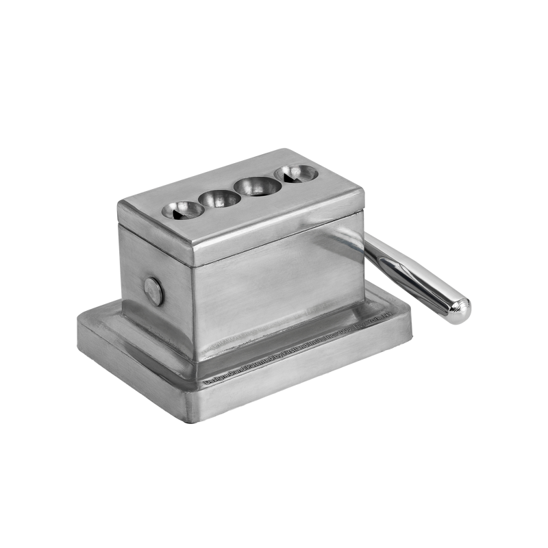 Tabletop Quad Cigar Cutter STAINLESS STEEL TABLETOP