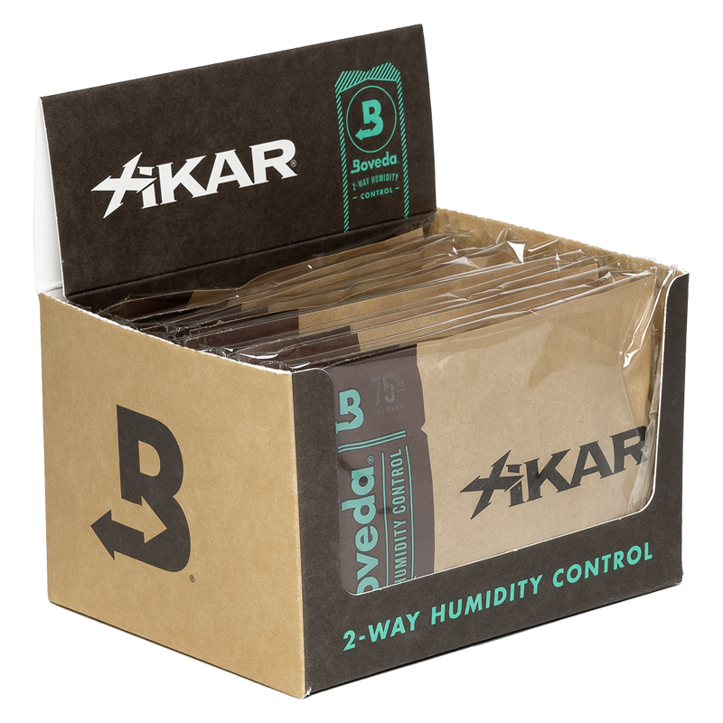 XIKAR/BOVEDA TWO-WAY HUMIDITY CONTROL 60G PACKS (RETAIL CUBES) 75pct 60 gram