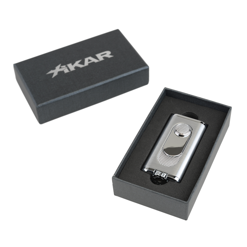 XIKAR® Verano Flat-flame Lighter Silver FLAT