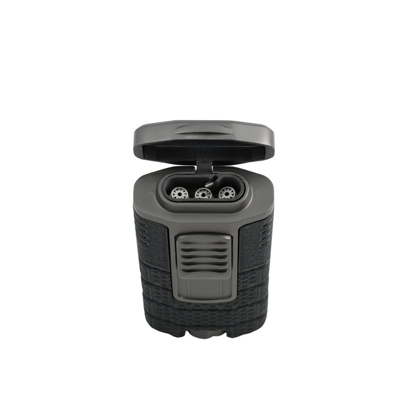 Xikar Tactical Triple Flame Lighter Black & Gunmetal TRIPLE