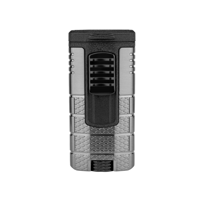 Xikar Tactical Triple Flame Lighter GUNMETAL & BLACK TRIPLE