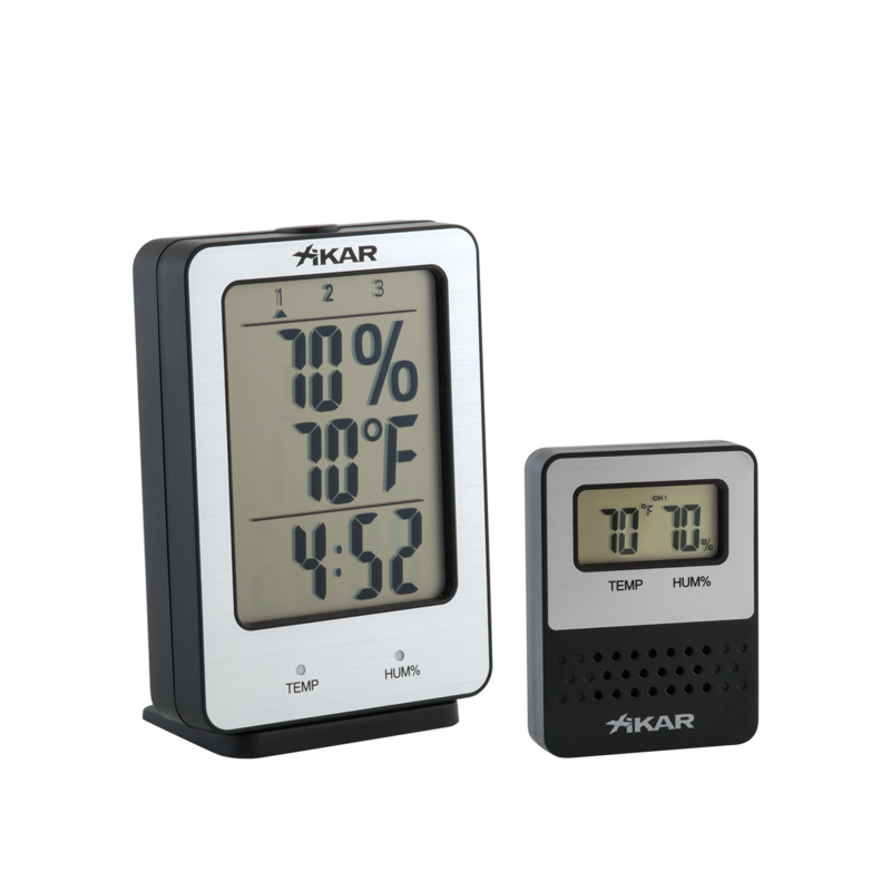 XIKAR® Wireless Hygrometer System Black Small